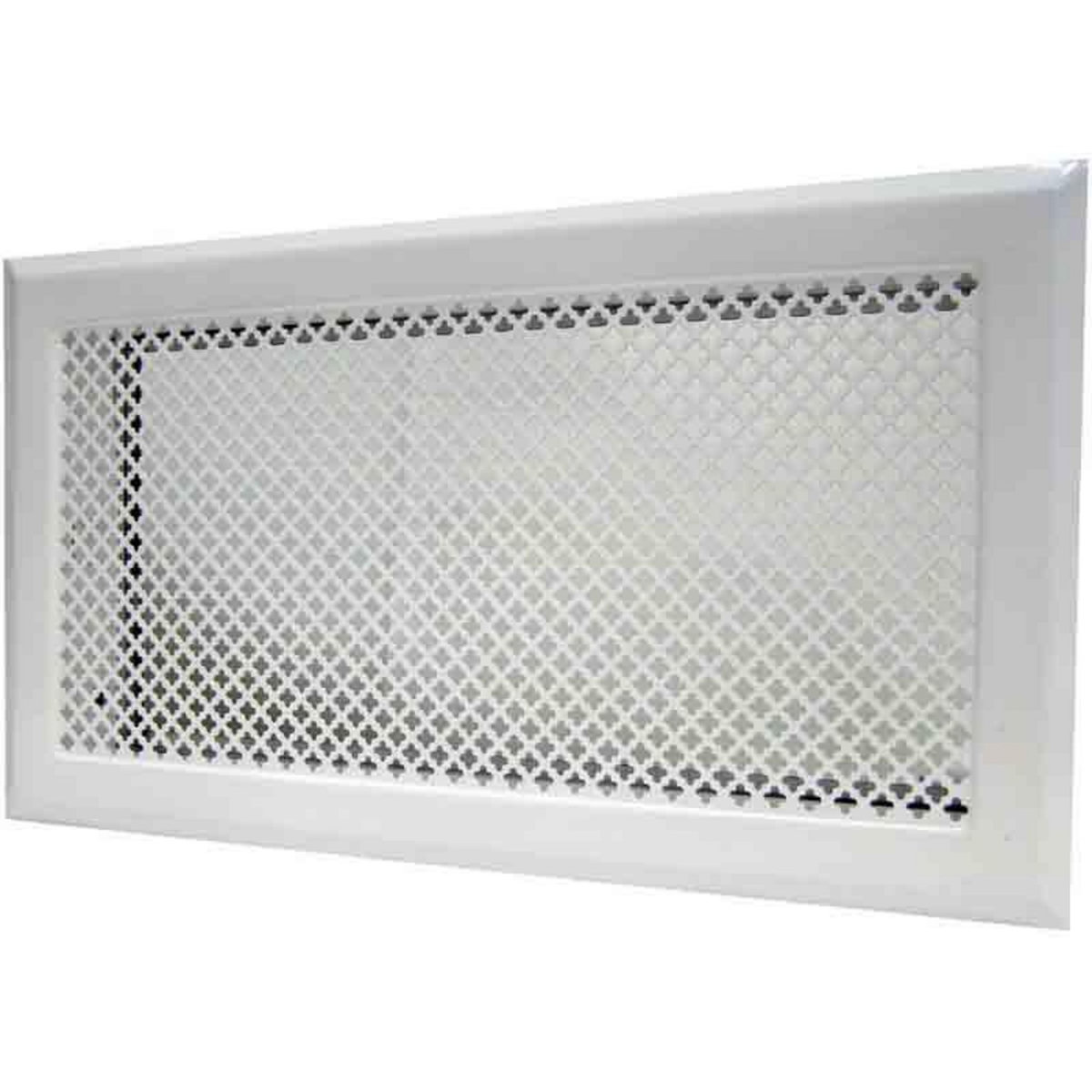 DMO Grille de cheminée avec précadre 345 x 195 mm couleur blanc