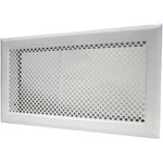 DMO Grille de cheminée avec précadre 345 x 195 mm couleur blanc