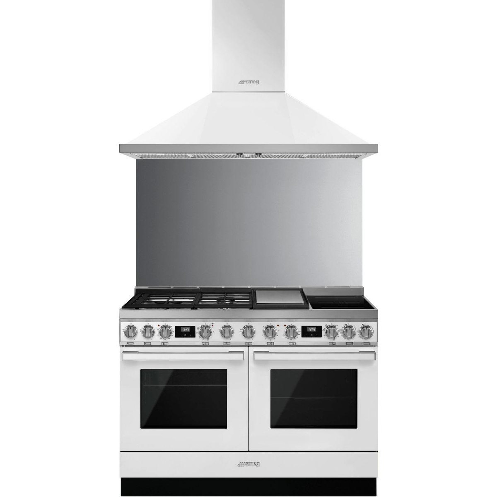 Voir la diapositive 3 : SMEG Piano de cuisson mixte cpf120igmpwh
