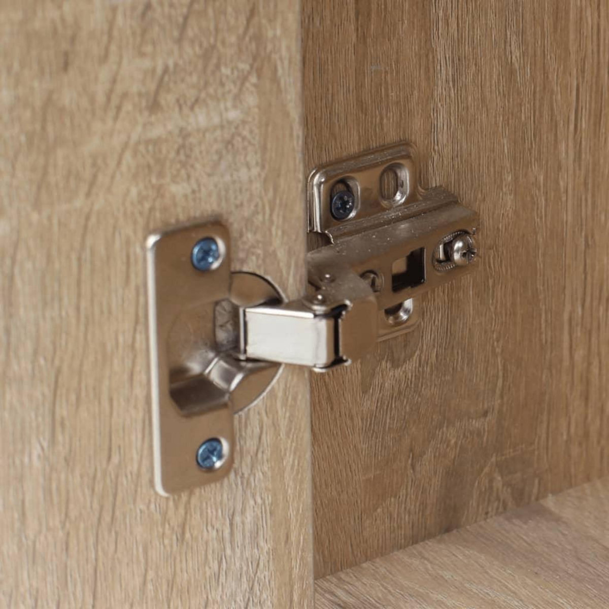 VIDAXL Bureau avec tiroir et placard Chene 100x40x73 cm