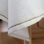 Voir la diapositive 2 : Paris Prix Nappe de Table Uni  Lina  140x300cm Blanc
