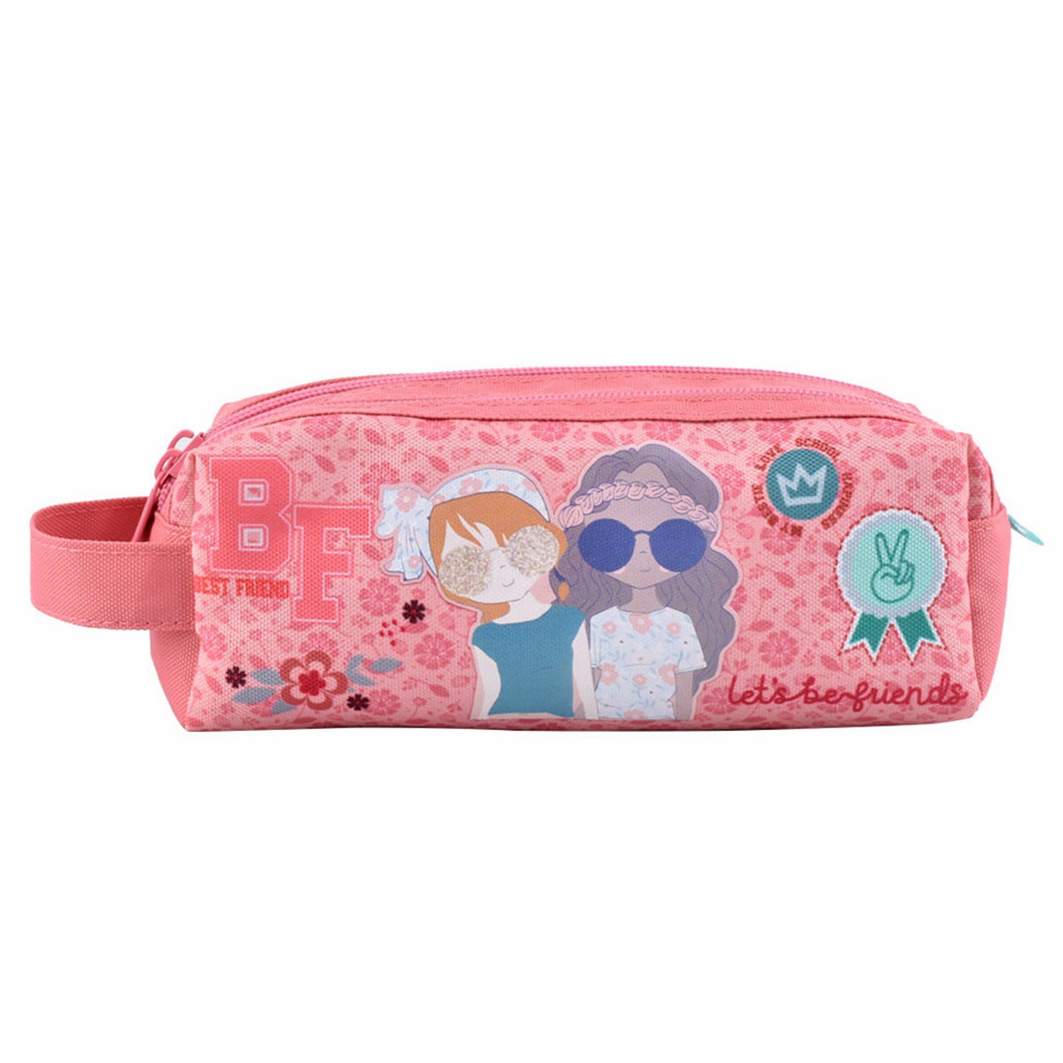 AUCHAN Trousse 2 compartiments rose MY BESTIE