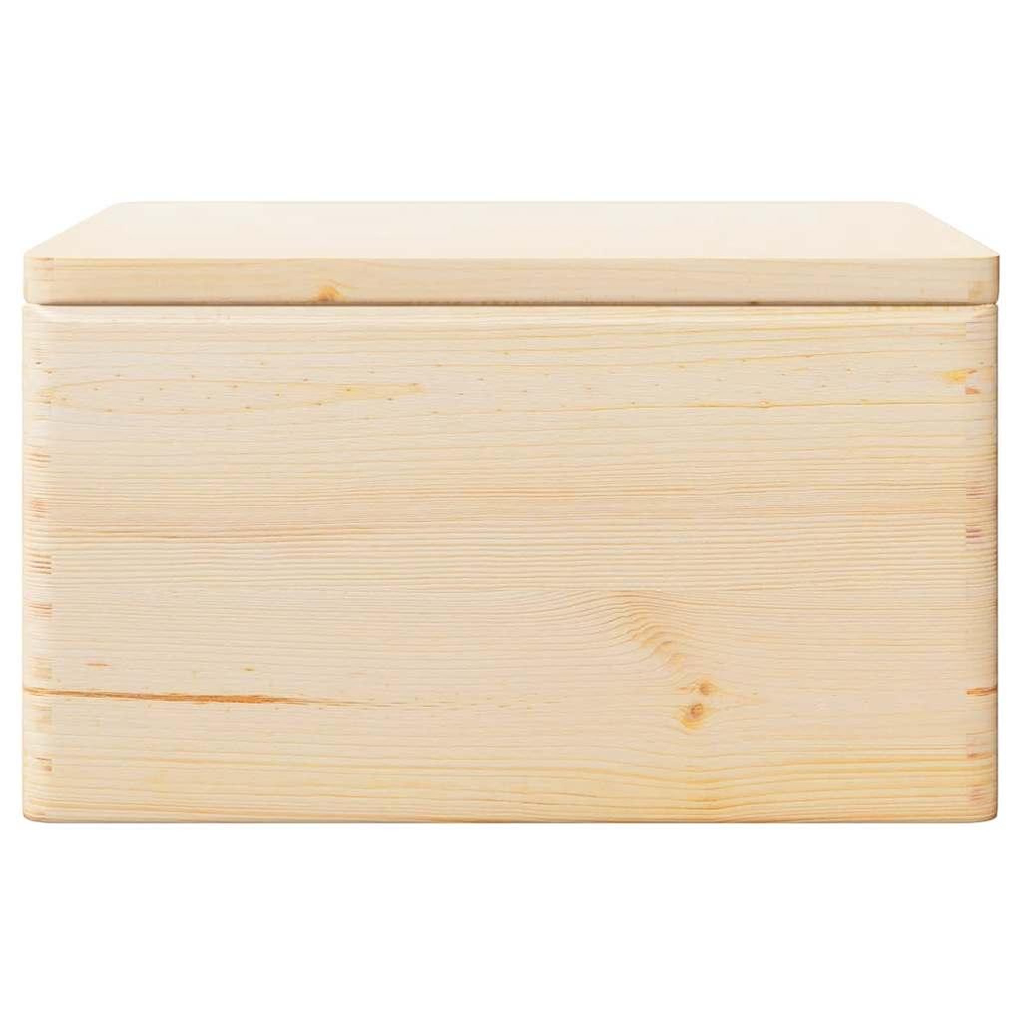 Voir la diapositive 4 : VIDAXL Boîte en bois avec couvercle et poignees bois de pin massif