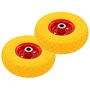Voir la diapositive 3 : VIDAXL Roues de diable 4 pcs PU solide 3.00-4 (245x82)