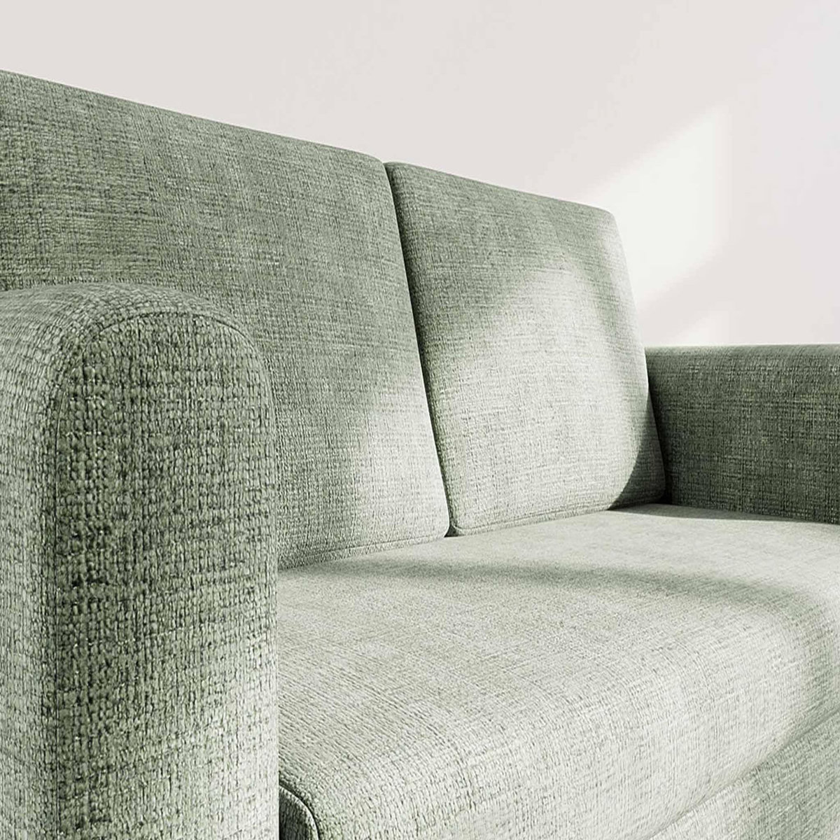 BEST MOBILIER Marilia - canapé 2 places convertible déplimousse en velours texturé