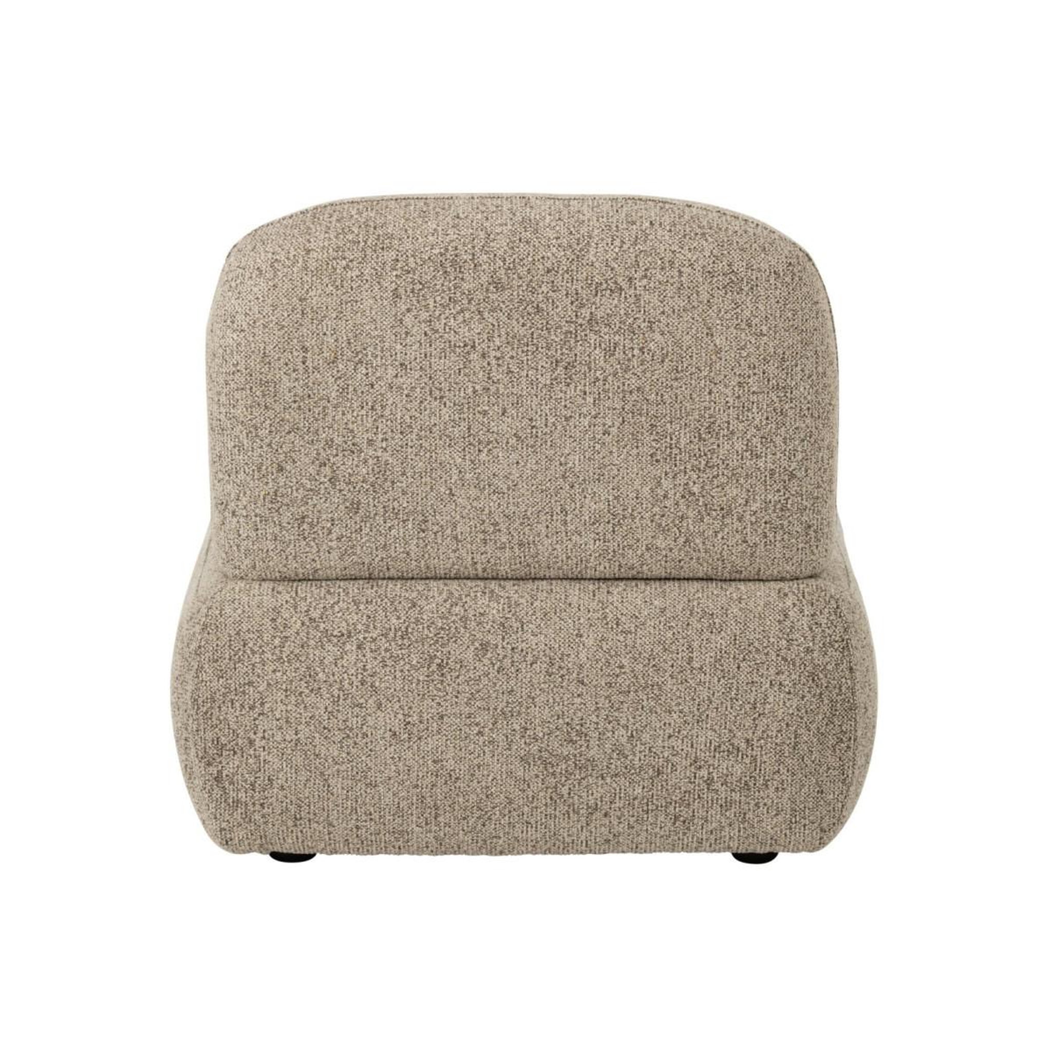 Voir la diapositive 4 : J-LINE Module de canapé  margo  95cm marron