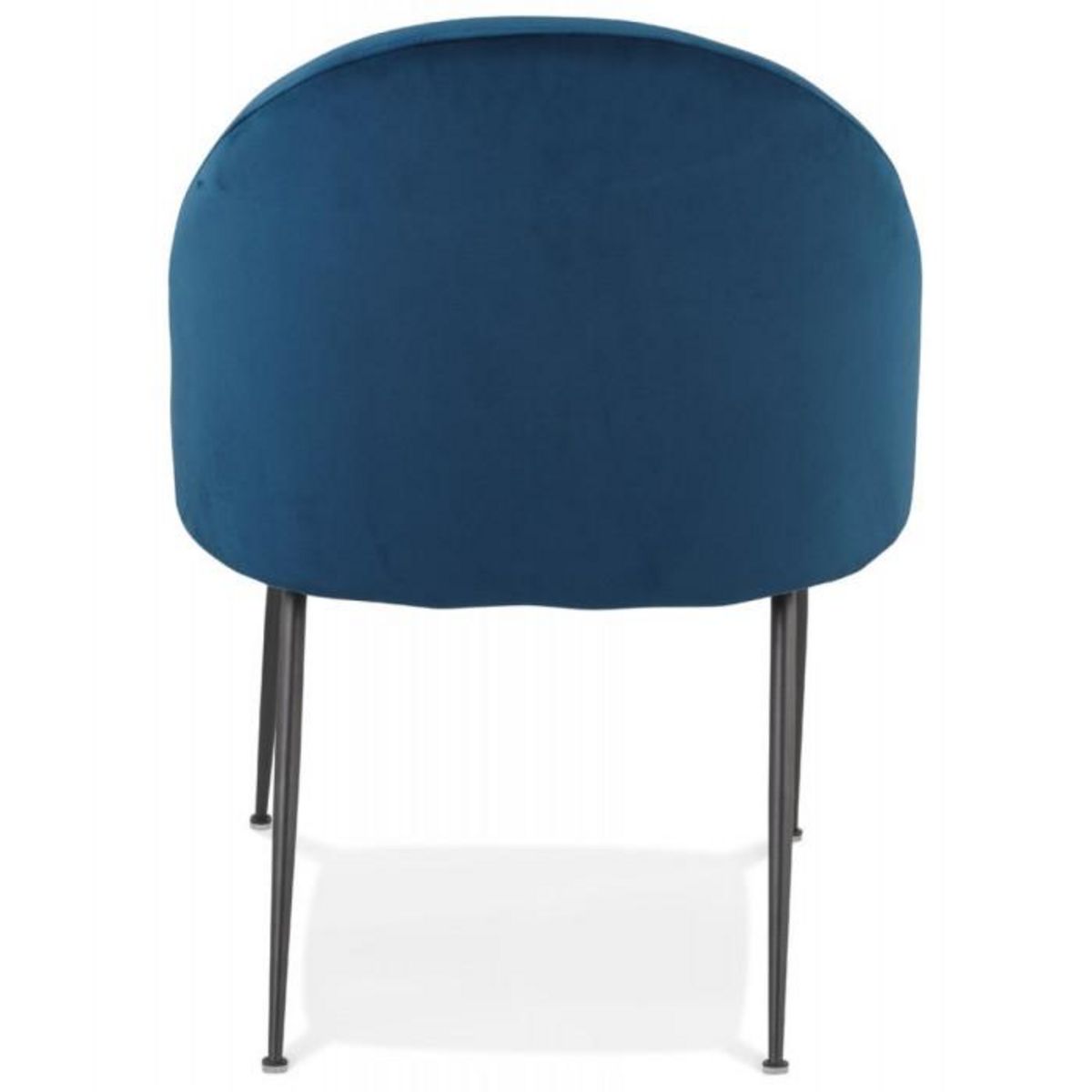 Paris Prix Fauteuil Lounge en Velours  Lillian  83cm Bleu