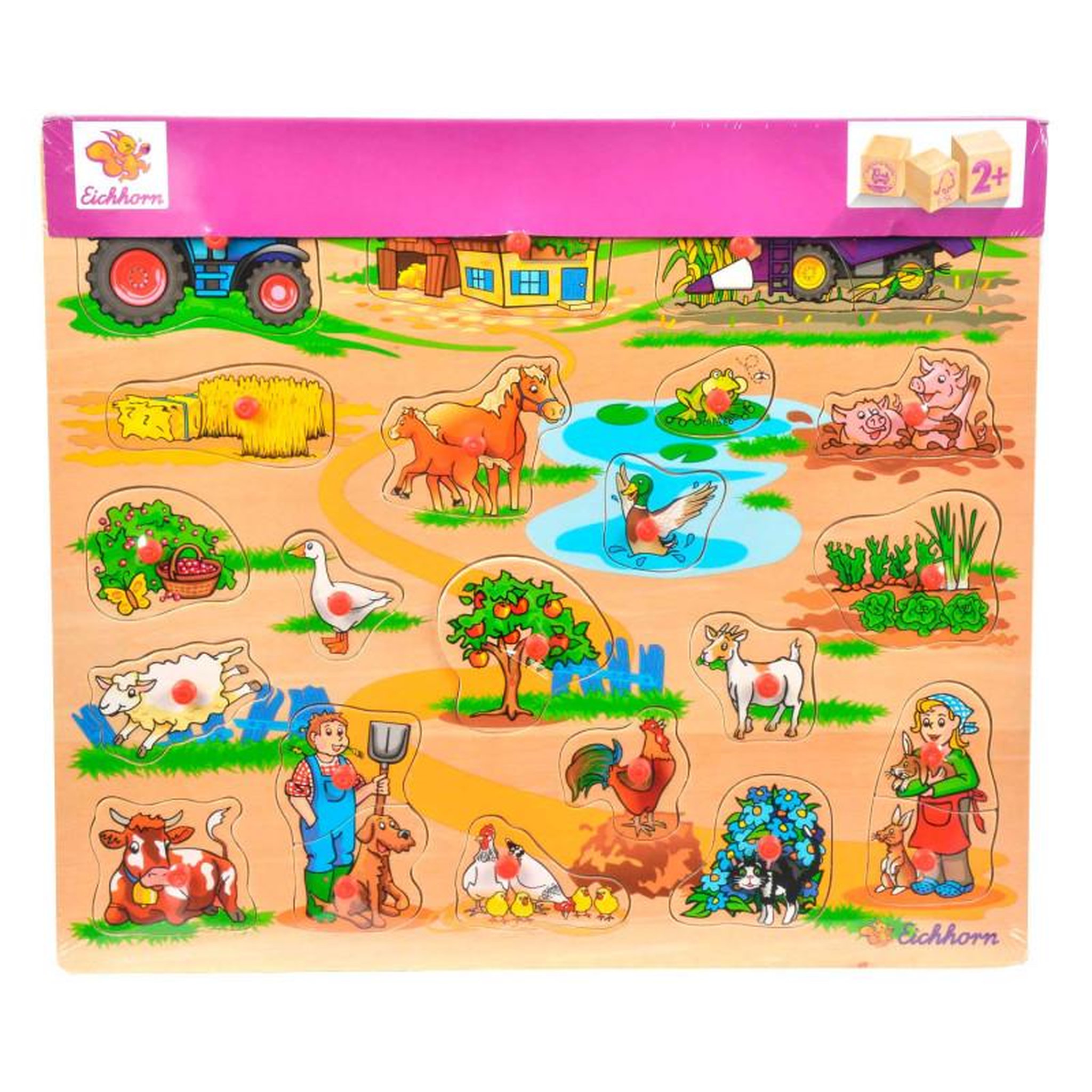 Voir la diapositive 3 : Eichhorn Eichhorn Wooden Mega Stud Puzzle