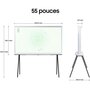 Voir la diapositive 3 : Samsung TV QLED The Serif TQ55LS01D Blanc 2024