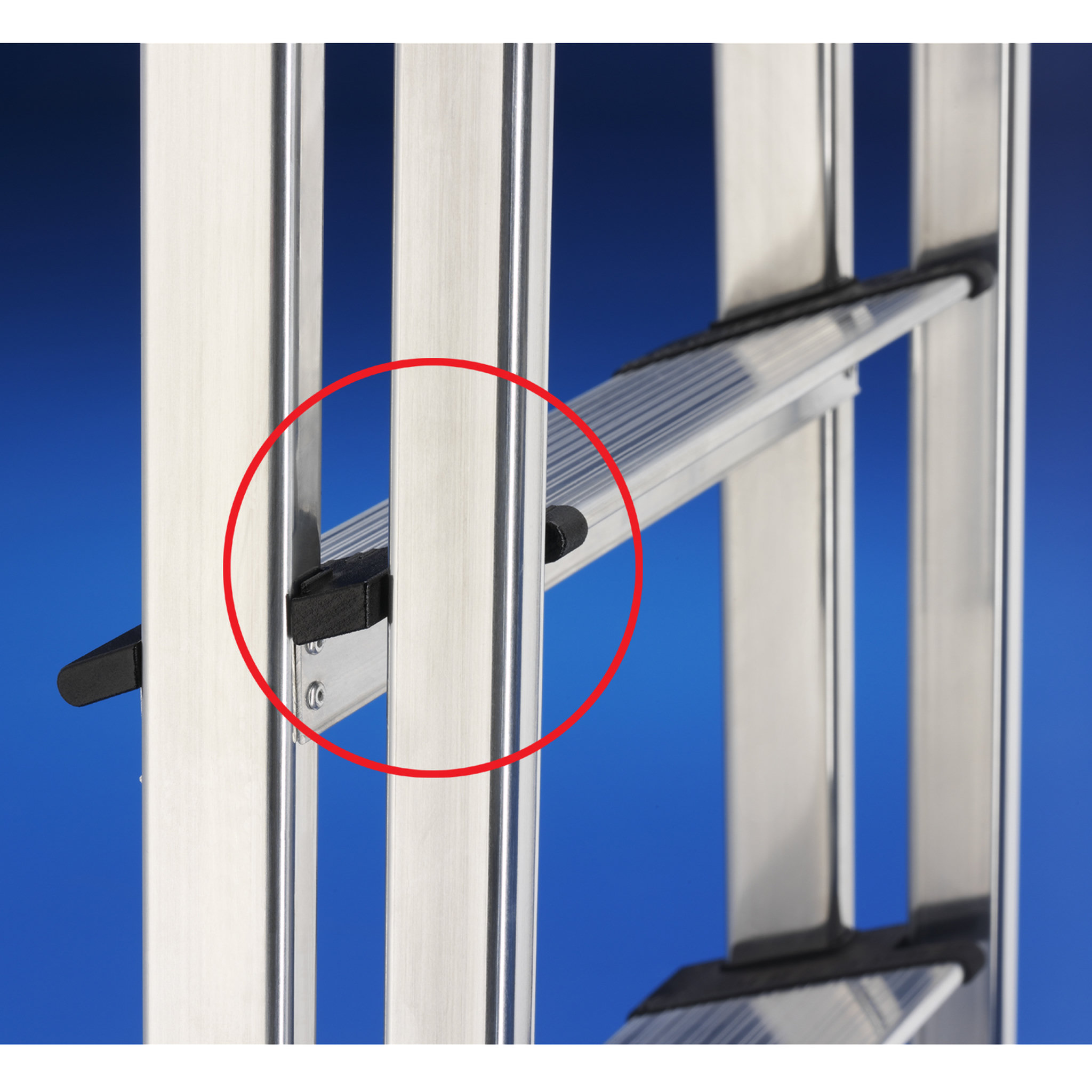 Voir la diapositive 5 : HAILO Escabeau 6 marches larges 3m05 en aluminium - PROFISTEP XXL
