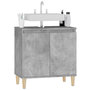 Voir la diapositive 4 : VIDAXL Meuble d'evier gris beton 58x33x60 cm bois d'ingenierie