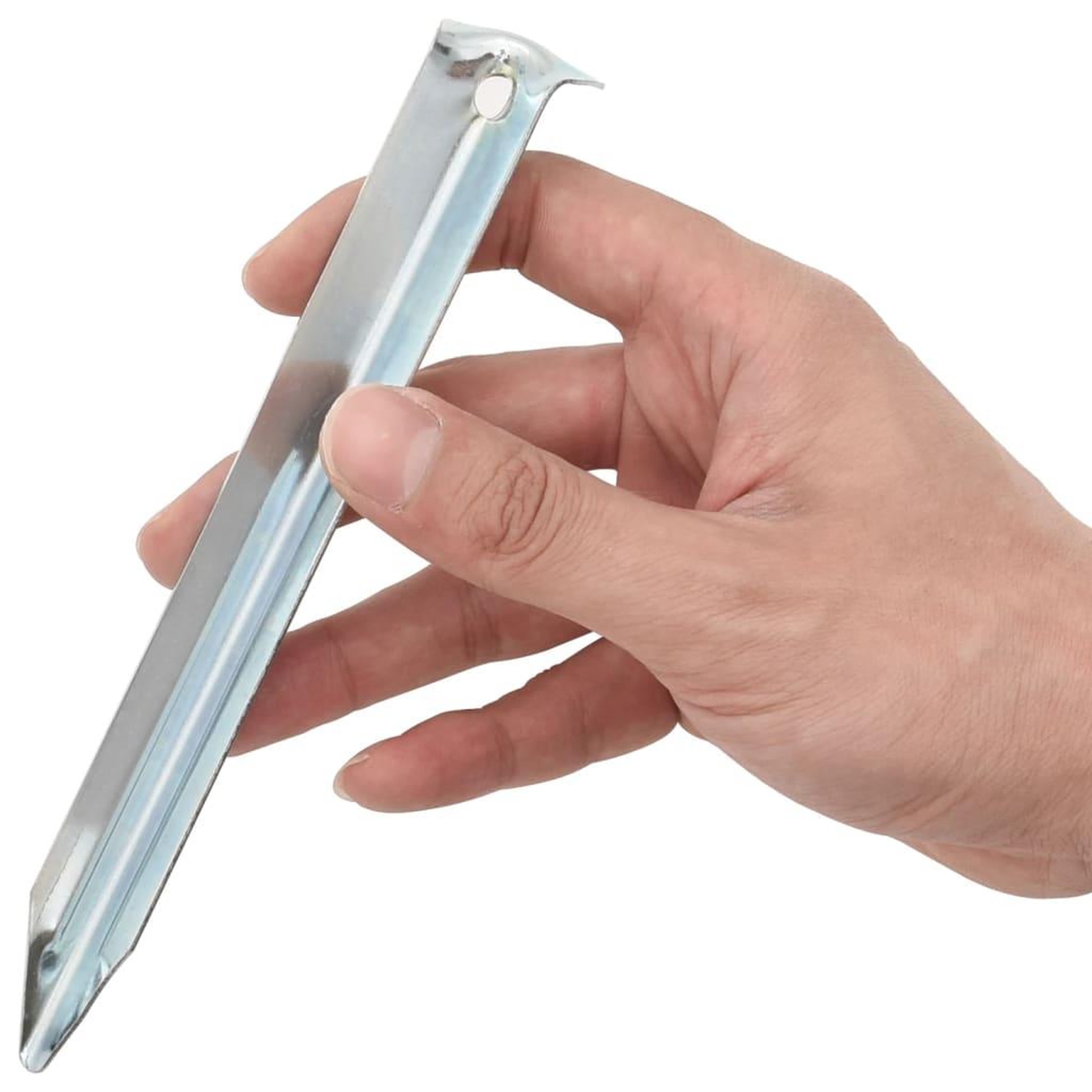Voir la diapositive 3 : VIDAXL Piquets de tente 24 pcs 17 cm Ø20 mm acier galvanise