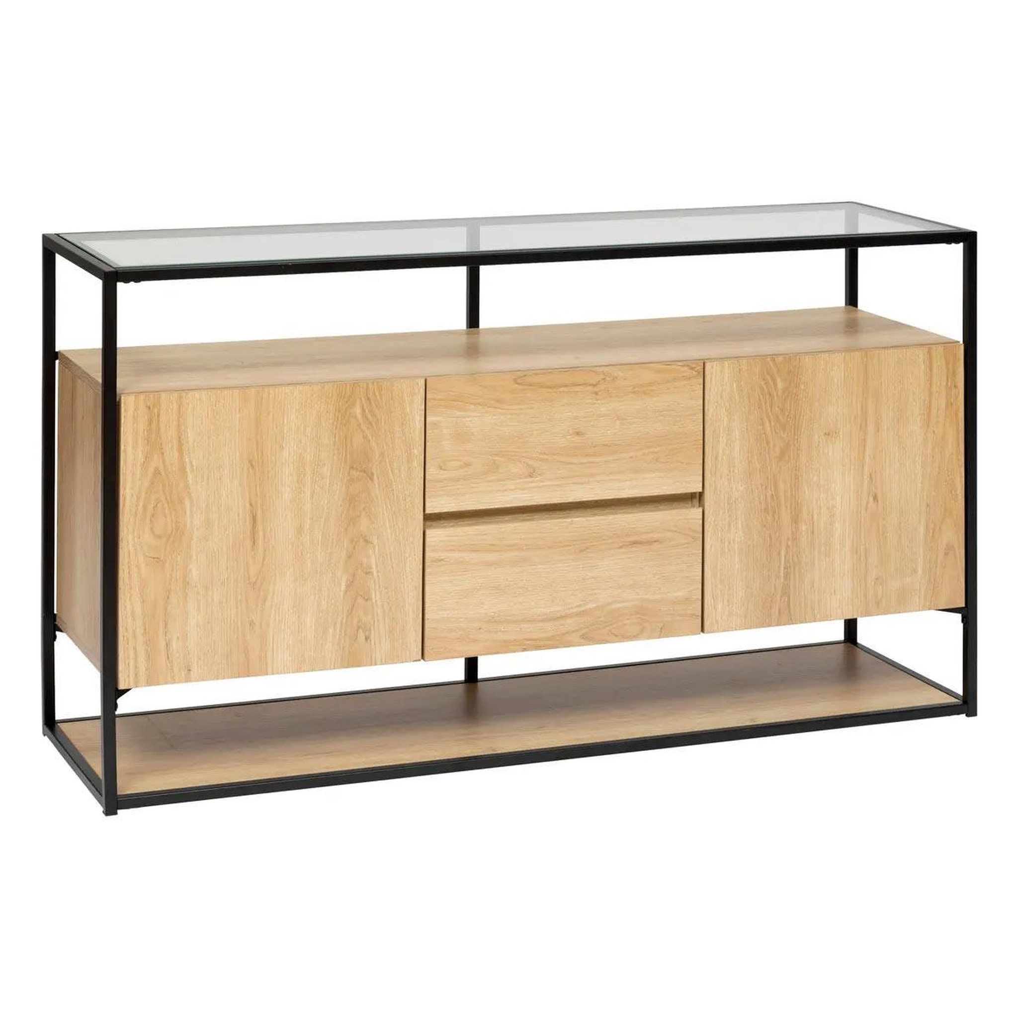 ATMOSPHERA Buffet 2 portes & 2 tiroirs  aldéa  140cm naturel