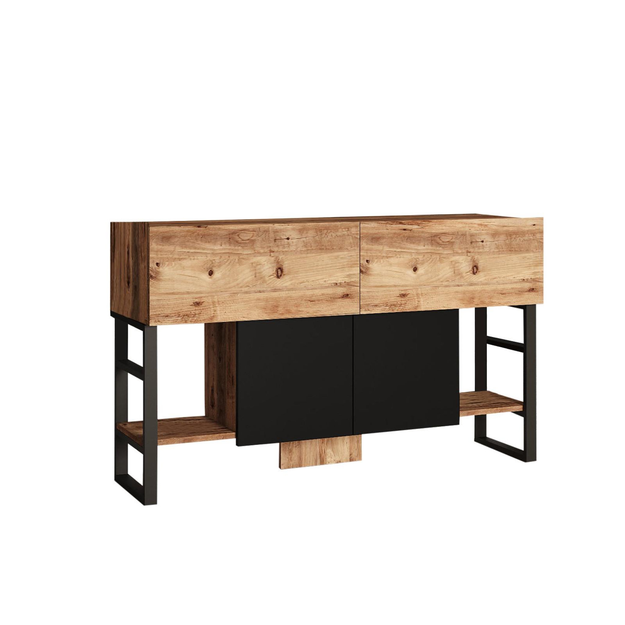 Habitat et Jardin Buffet en bois  mel  - 140 x 43 x 84 cm - beige