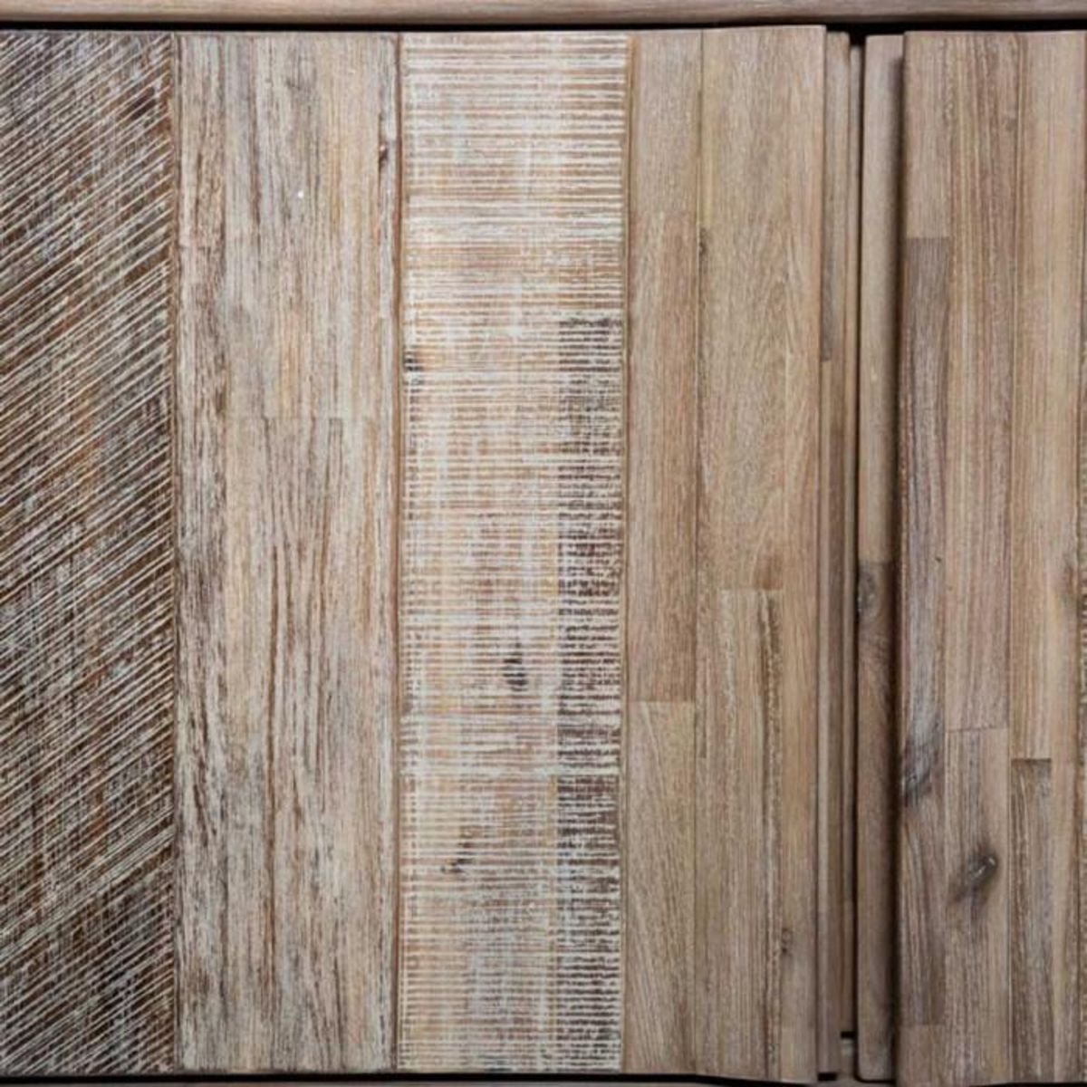 ATMOSPHERA Buffet 3 Portes en Bois  Banila  160cm Naturel
