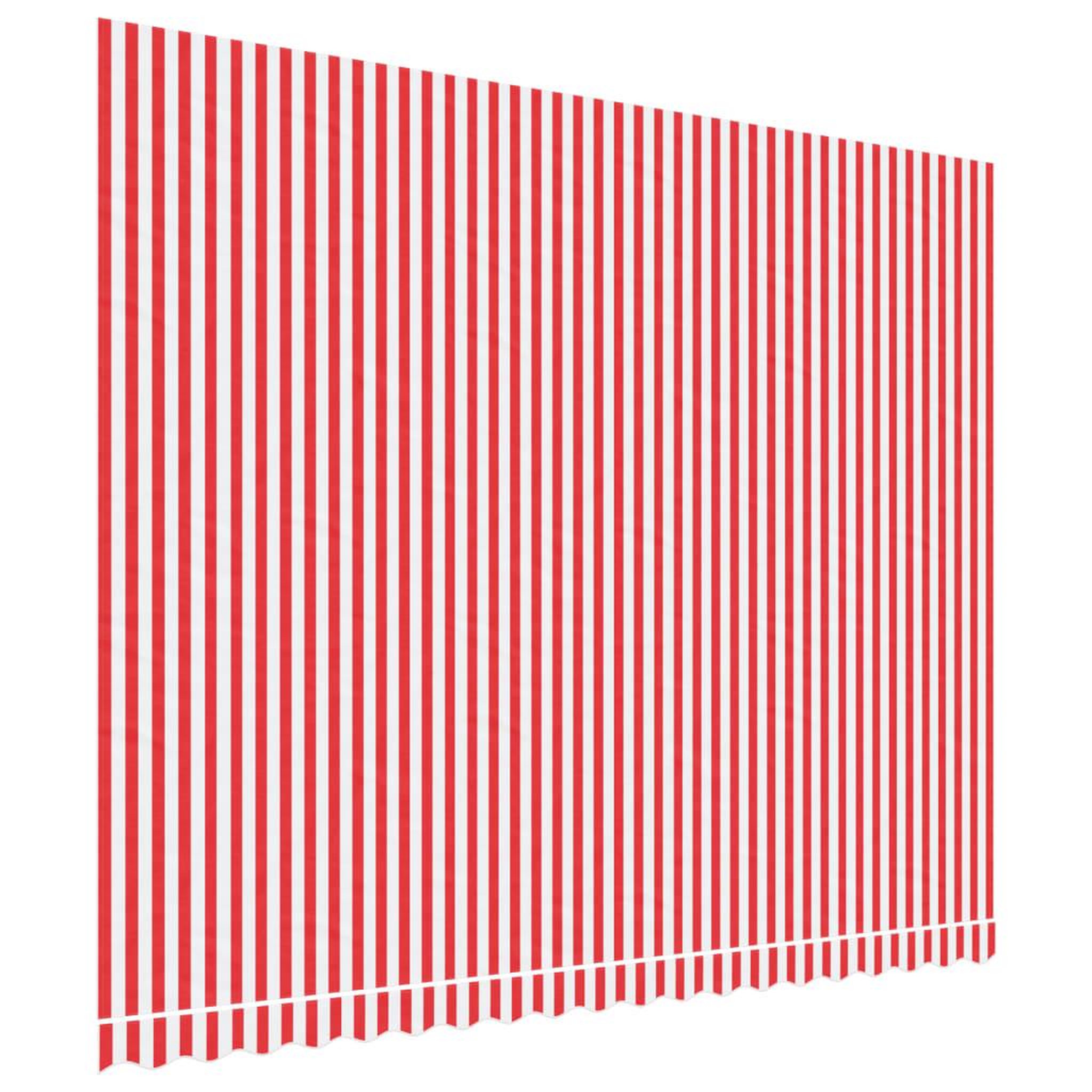 Voir la diapositive 2 : VIDAXL Tissu de remplacement pour auvent rayures rouges et blanches