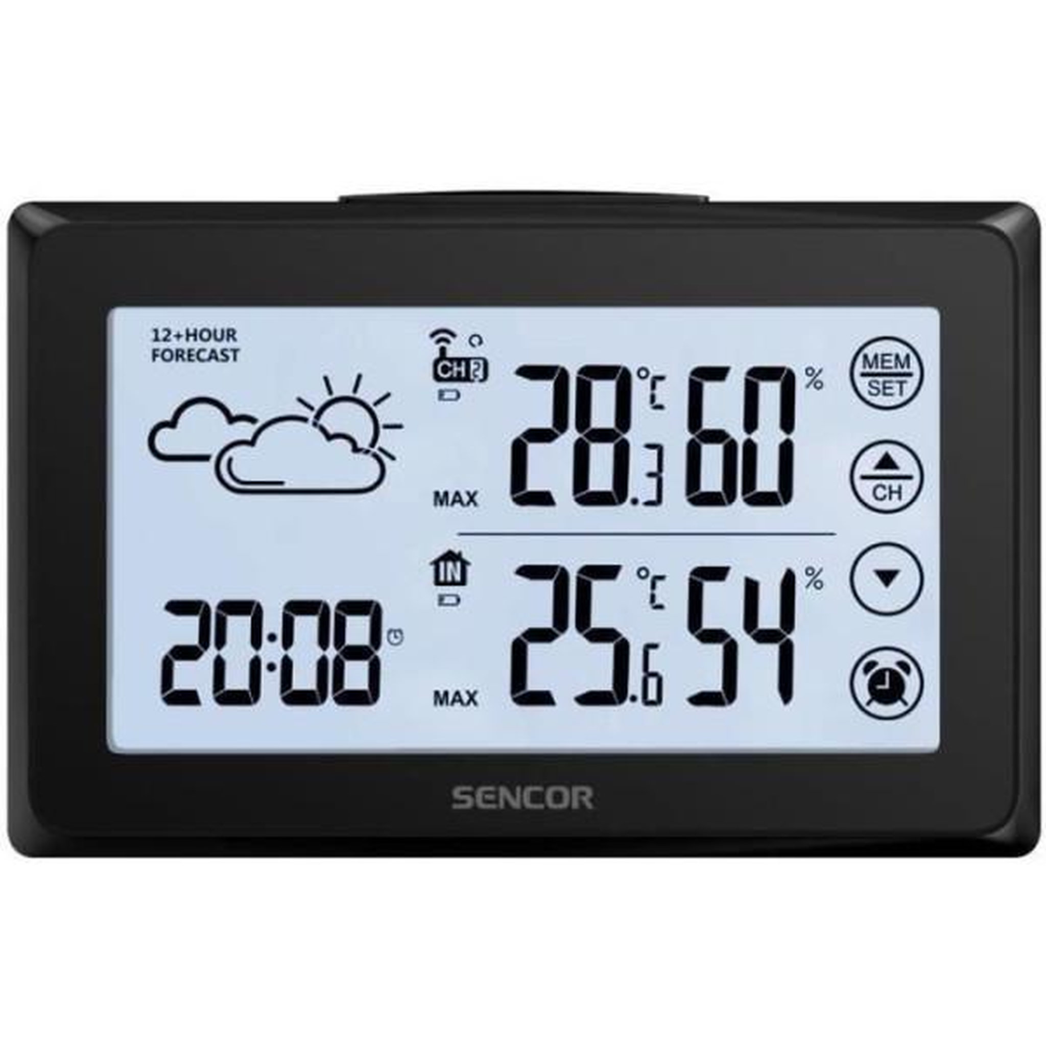 Voir la diapositive 4 : MARKET24 Station météo avec capteur sans fil - sencor - sws 2850