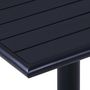 Voir la diapositive 4 : VIDAXL Table de jardin Noir 60x60x75 cm