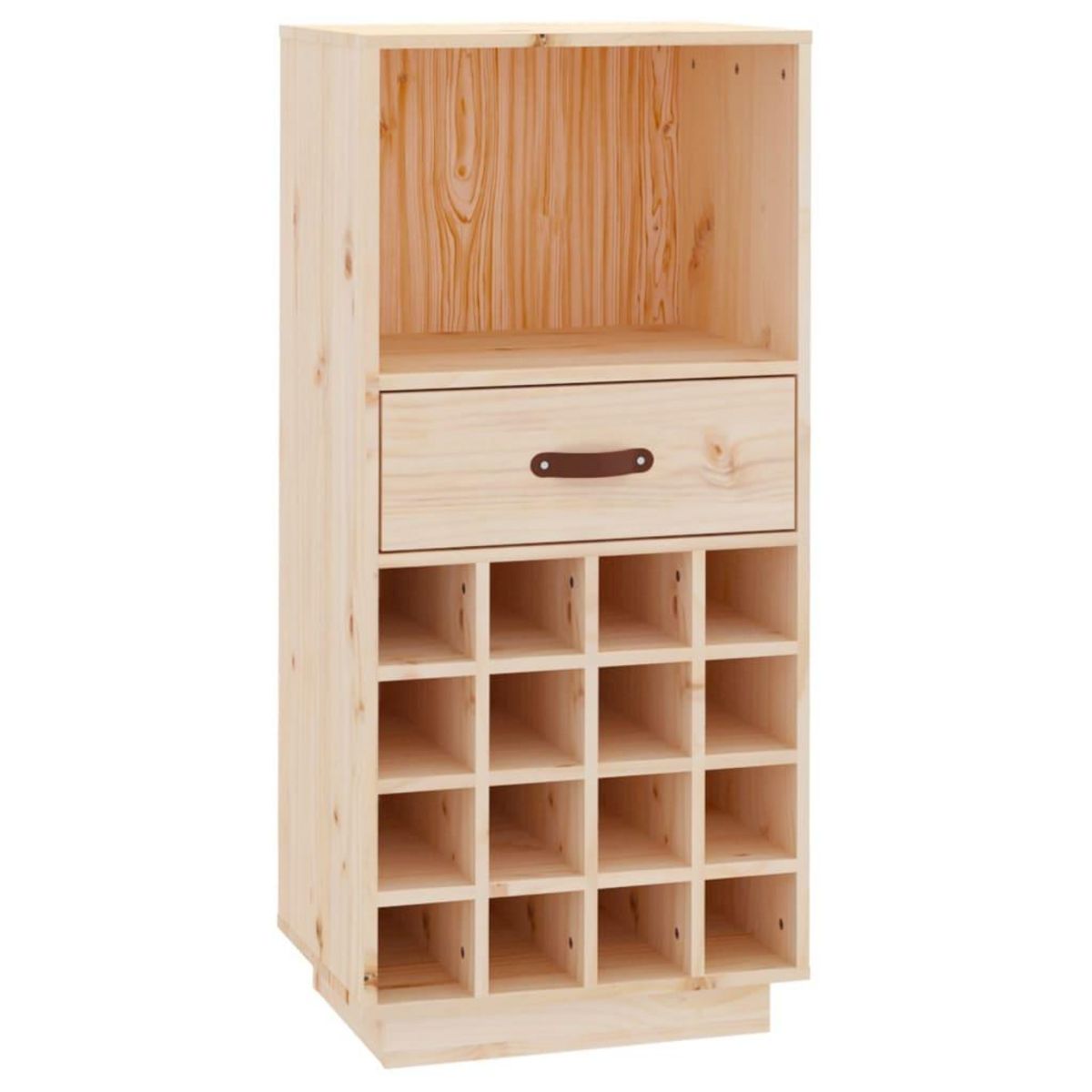 VIDAXL Armoire a vin 45x34x100 cm Bois de pin massif