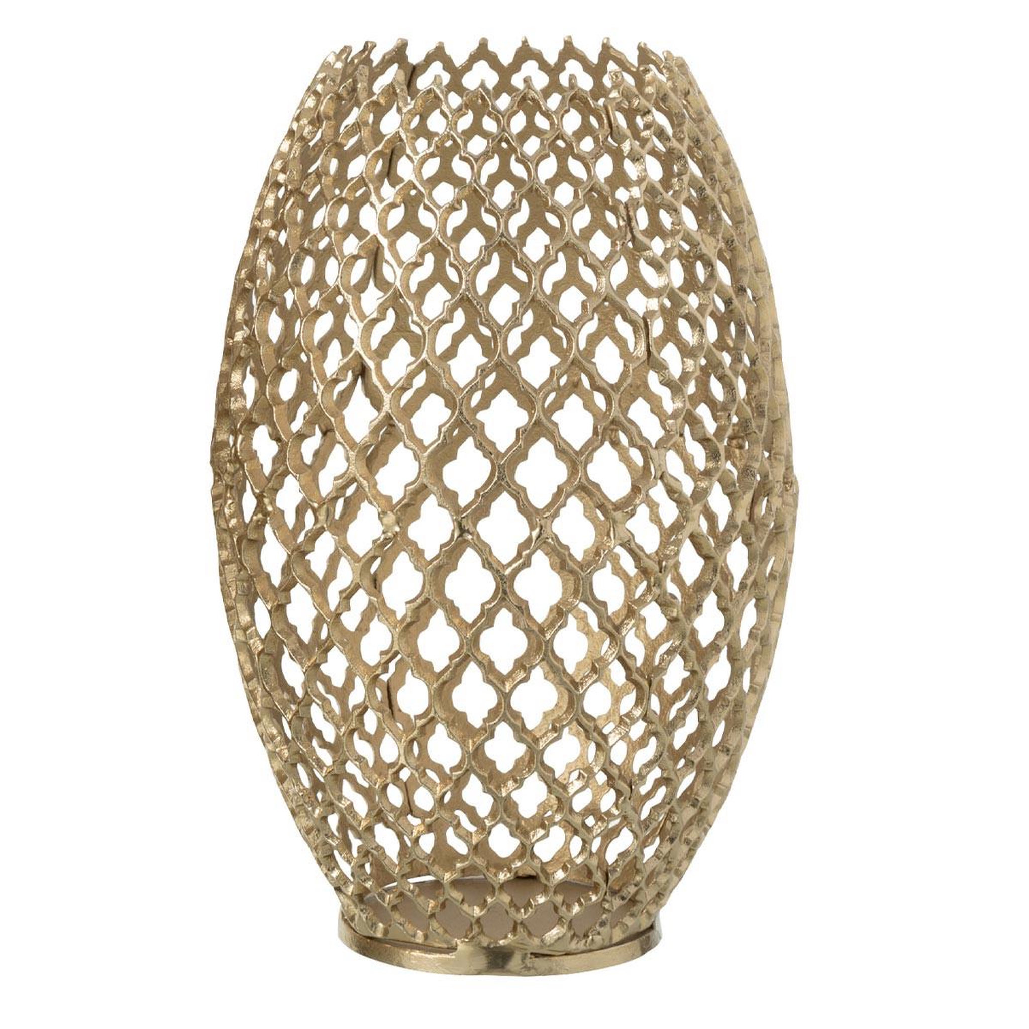 J-LINE Vase déco en métal  night  39cm doré