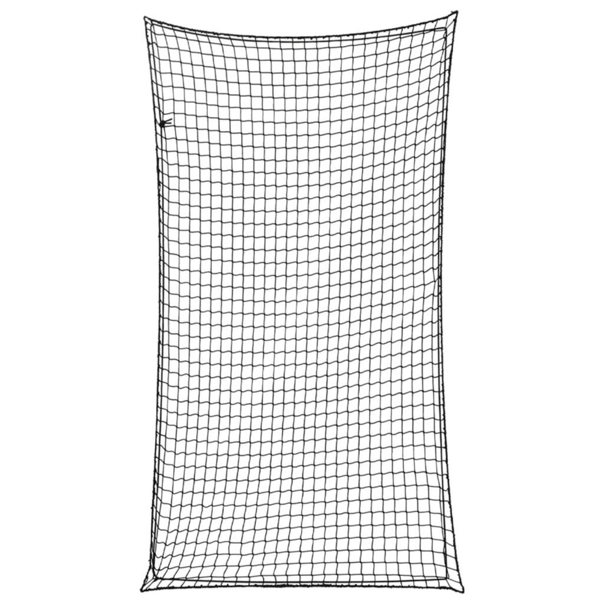 VIDAXL Filet pour remorque avec corde elastique noir 4,5x2,5 m PP