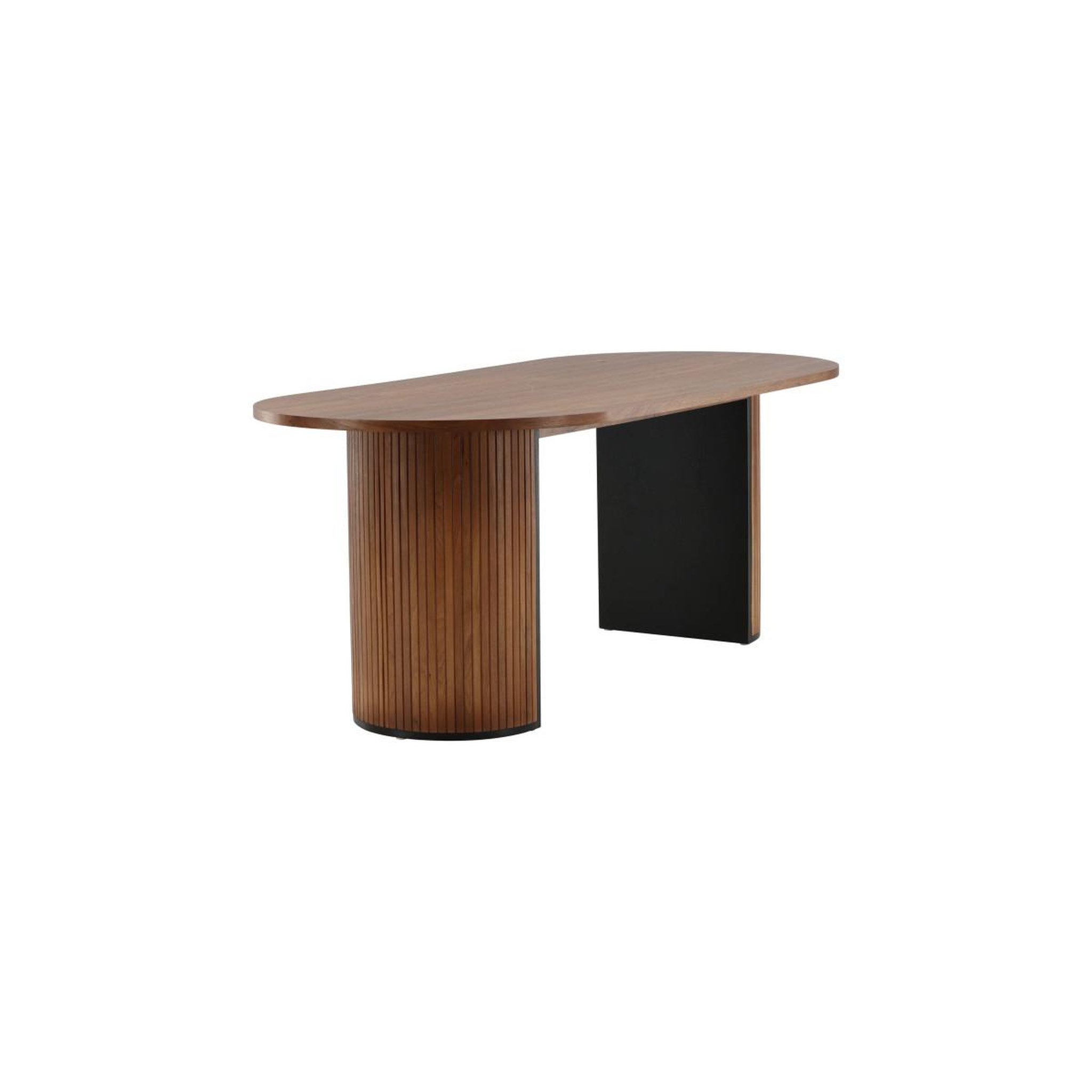 Voir la diapositive 4 : Paris Prix Table à manger ovale  bianca  200cm noyer