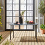 Voir la diapositive 3 : SWEEEK Table de jardin métal 4 places, Amelia L 120 x 70 x 72,5cm