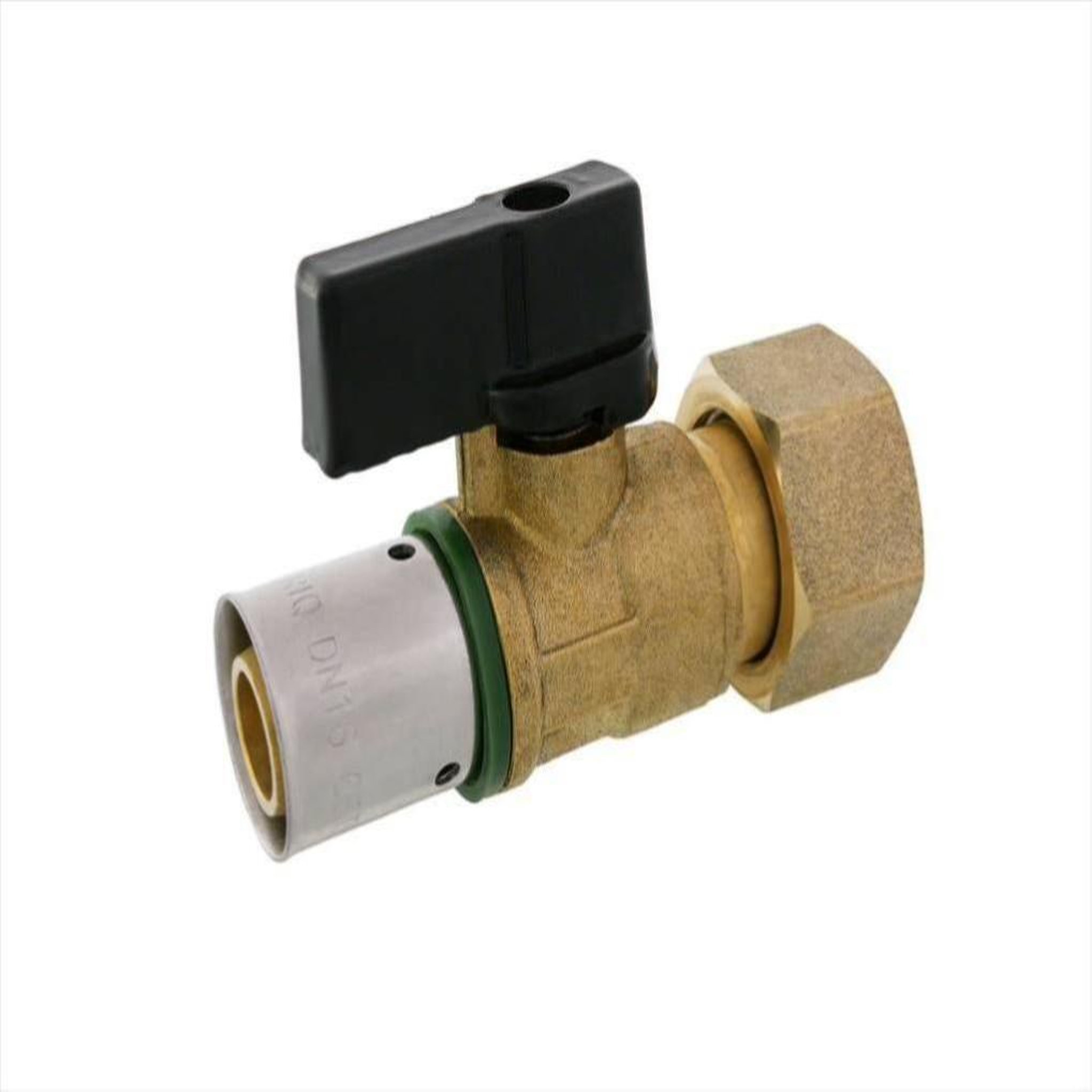 CENTRALE BRICO Vanne à écrou libre à sertir laiton F 15 x 21 pour tube en per