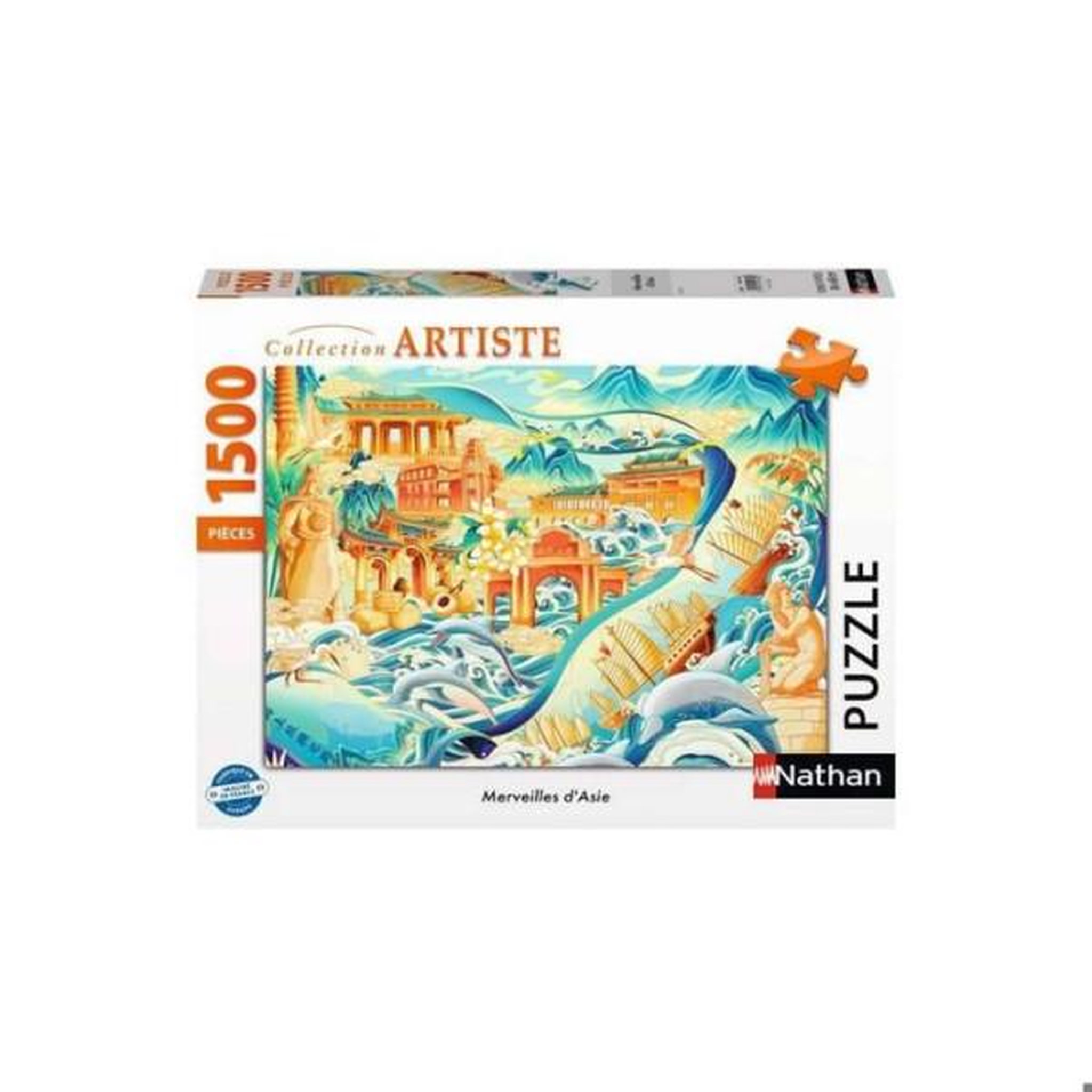 Voir la diapositive 2 : RAVENSBURGER Nathan editions - 016182 - puzzle 1500 pieces - les merveilles d'asie