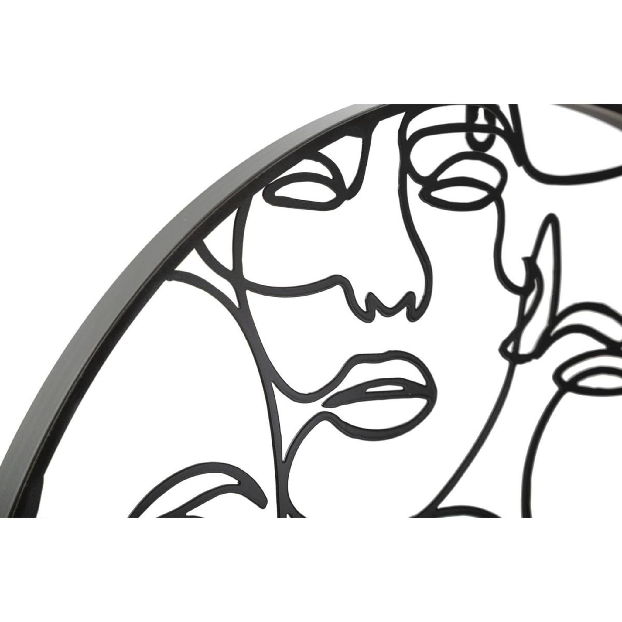 Voir la diapositive 4 : Paris Prix Horloge murale en métal  faces  50cm noir