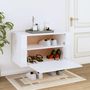 Voir la diapositive 3 : VIDAXL Armoire a chaussures murale Blanc brillant 70x35x38 cm