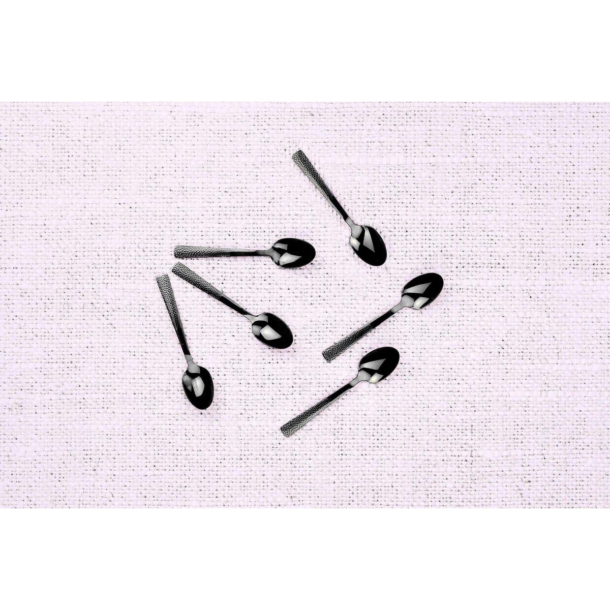 BJORN Coffret 6 petites cuillères FINN - Black