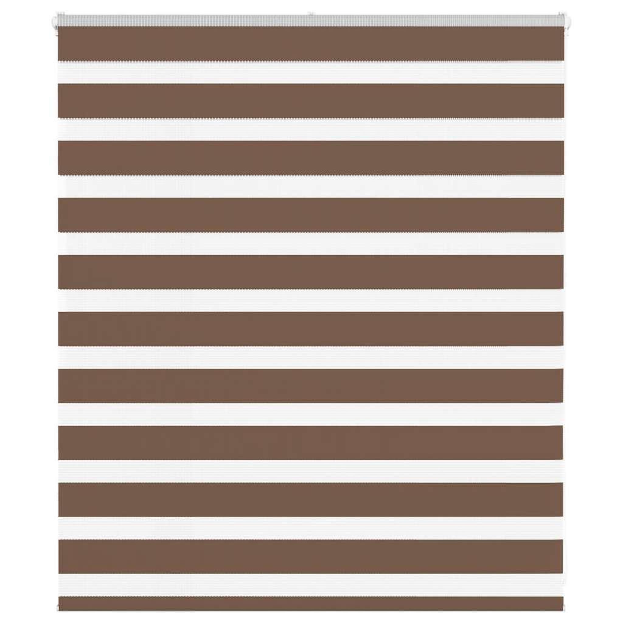 VIDAXL Store zebre marron 130x100cm largeur du tissu 125,9cm polyester