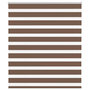 Voir la diapositive 1 : VIDAXL Store zebre marron 130x100cm largeur du tissu 125,9cm polyester