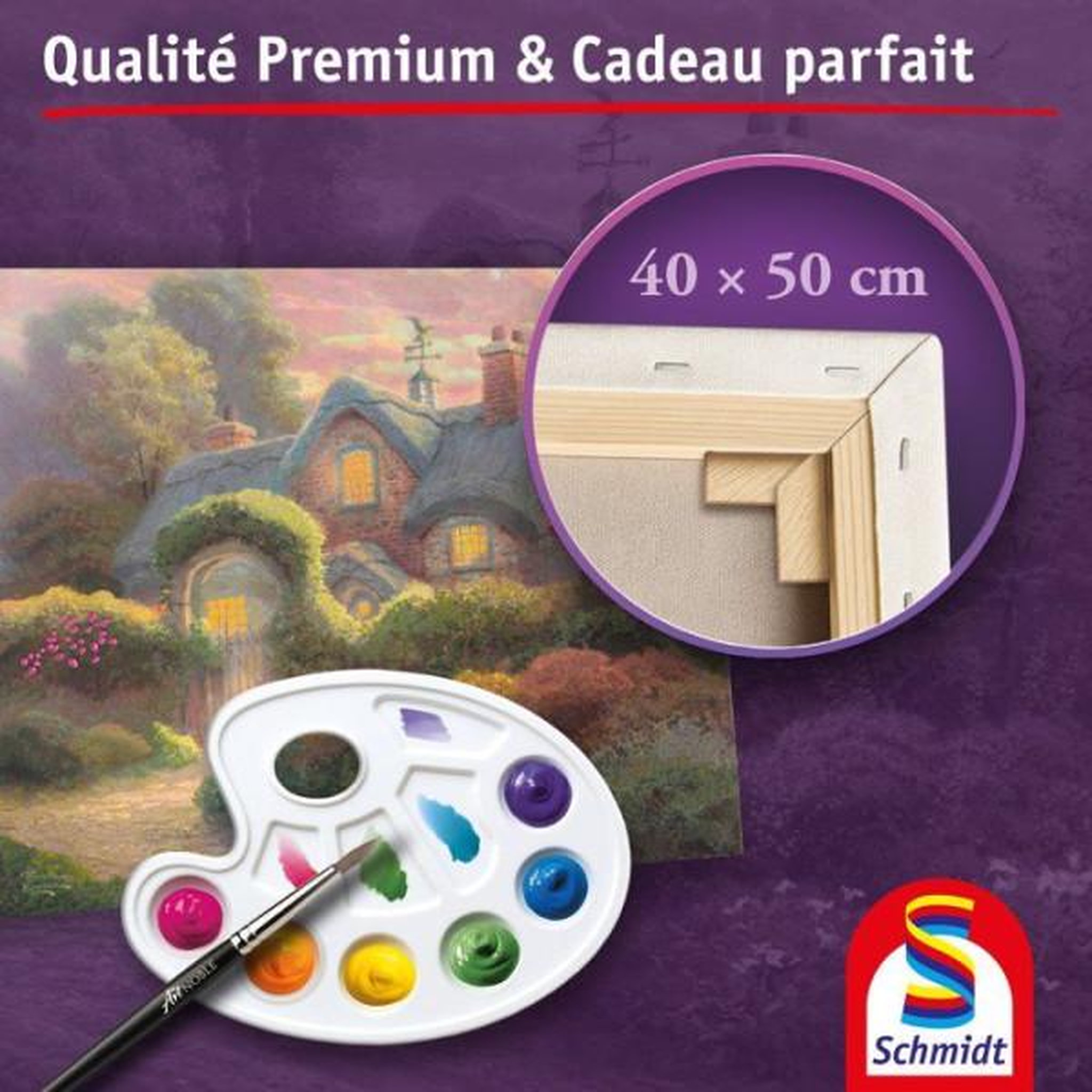 Voir la diapositive 5 : Schmidt Spiele My Art Noble - Kit de peinture Premium - SCHMIDT SPIELE - Cotage Fleuri - Des 12 ans