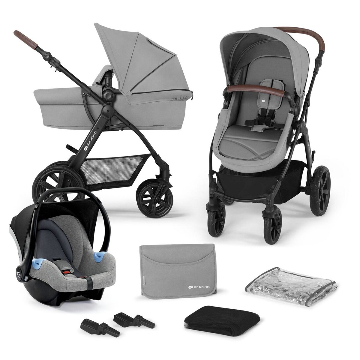 KINDERKRAFT Poussette 3en1 Moov CT bébé 