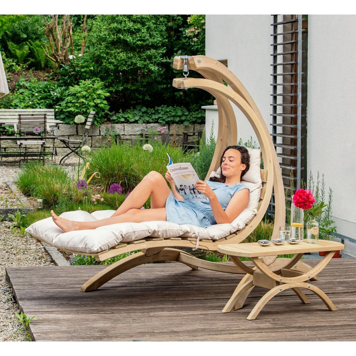 Support de suspension en bois épicéa traité pour siège et fauteuil