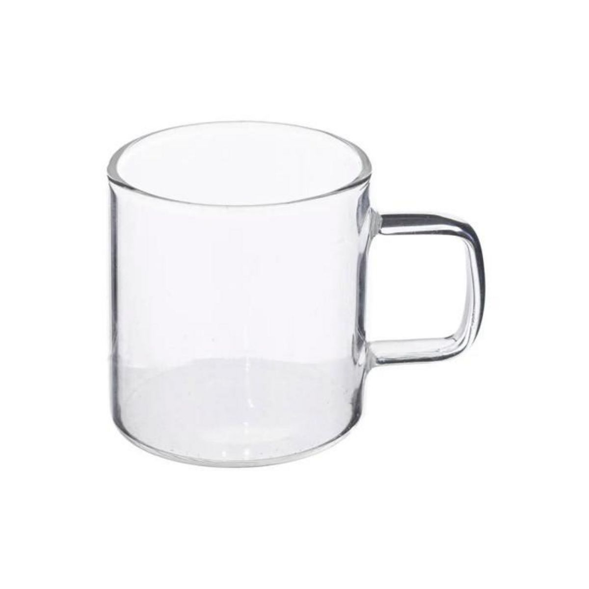 SECRET DE GOURMET Lot de 6 Tasses à Café en Verre  Mia  10cl Transparent