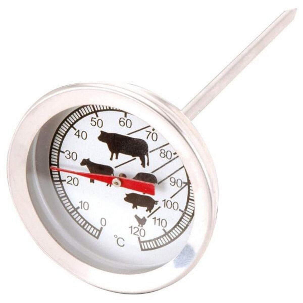 Thermomètre à viande 10 x 10 x 5 cm Acier inoxydable pas cher 