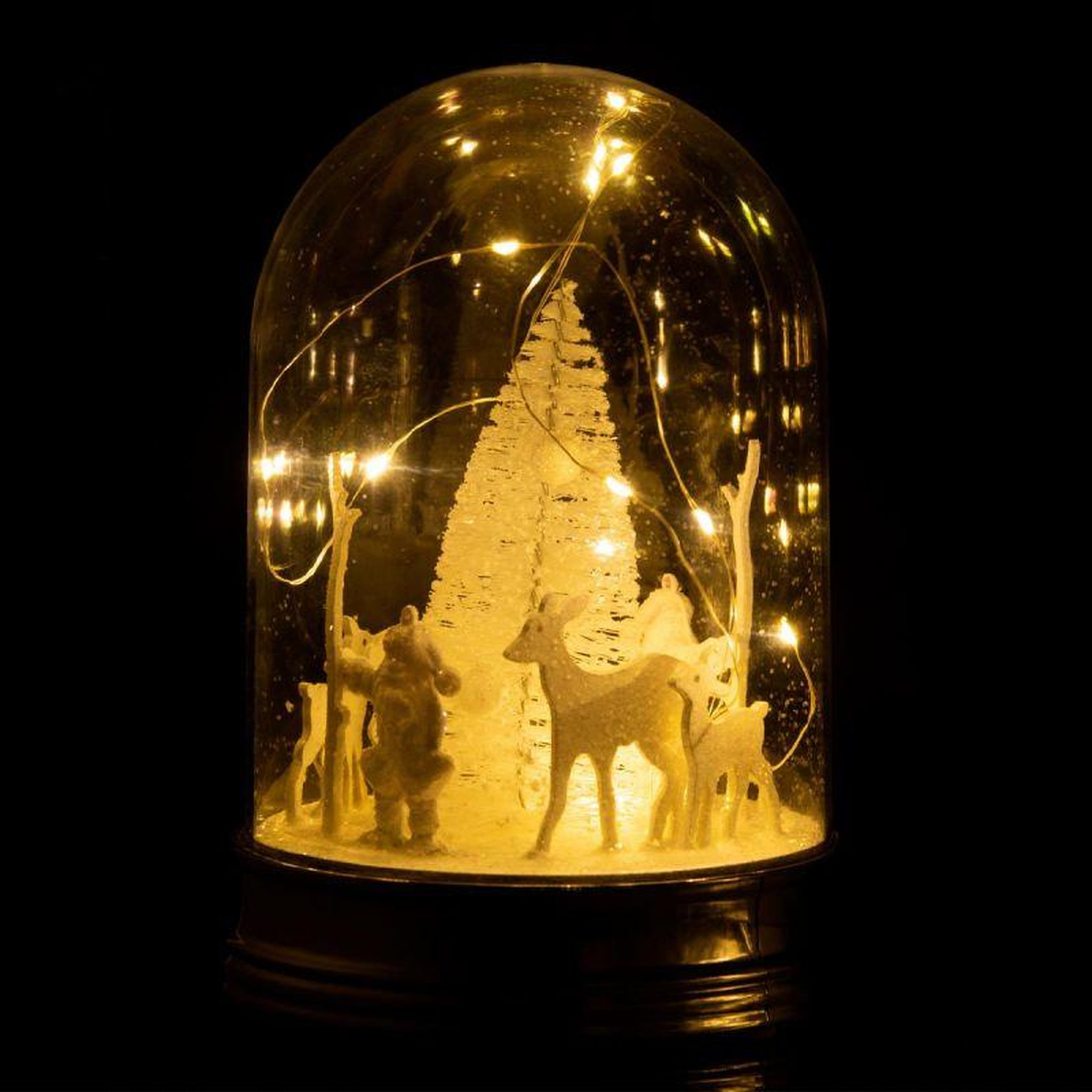 Voir la diapositive 3 : Paris Prix Cloche Déco à Led  Noël  23cm Blanc & Transparent