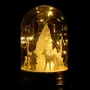 Paris Prix Cloche Déco à Led  Noël  23cm Blanc & Transparent