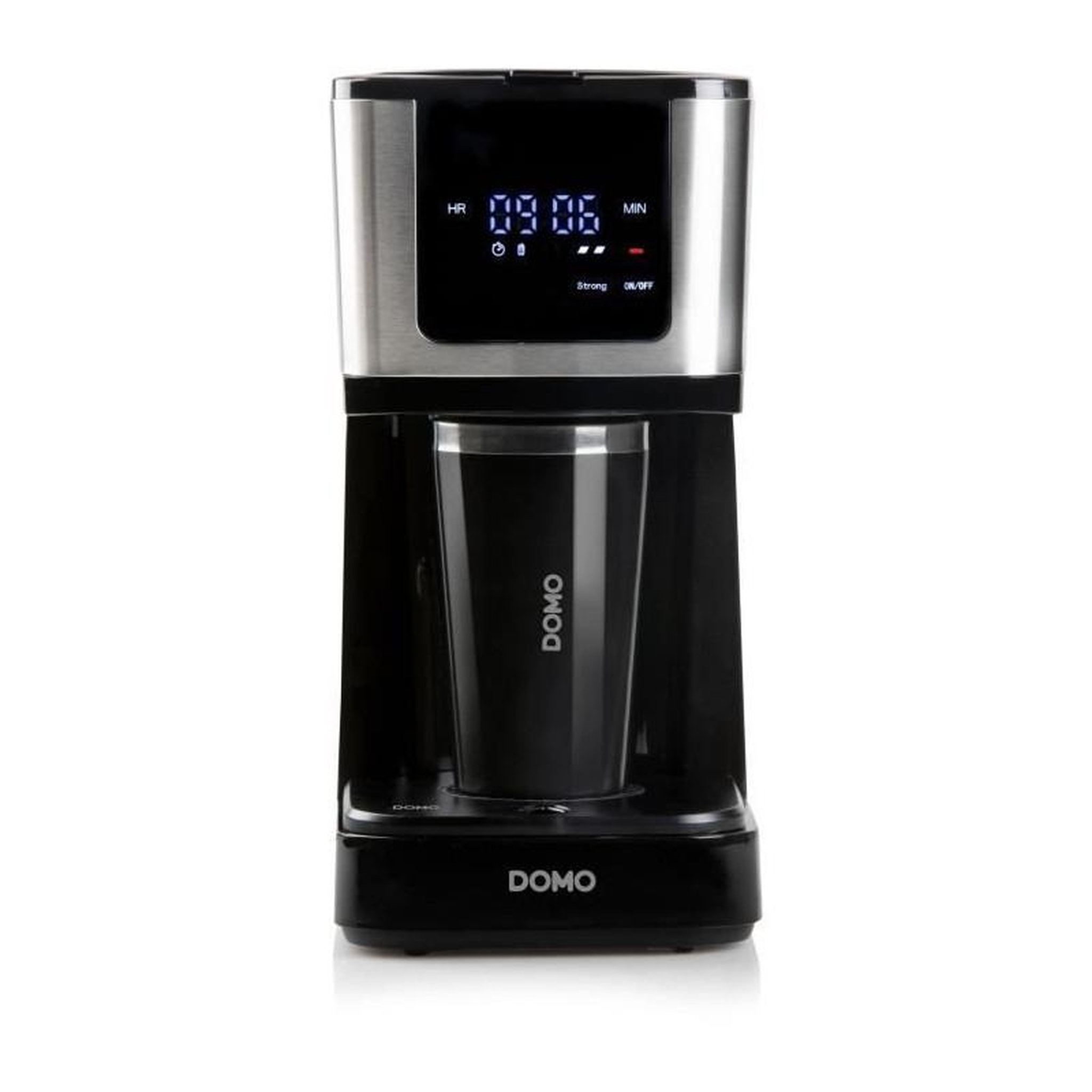 Voir la diapositive 4 : Domo Cafetière filtre programmable 10 tasses 900w noir - do733k