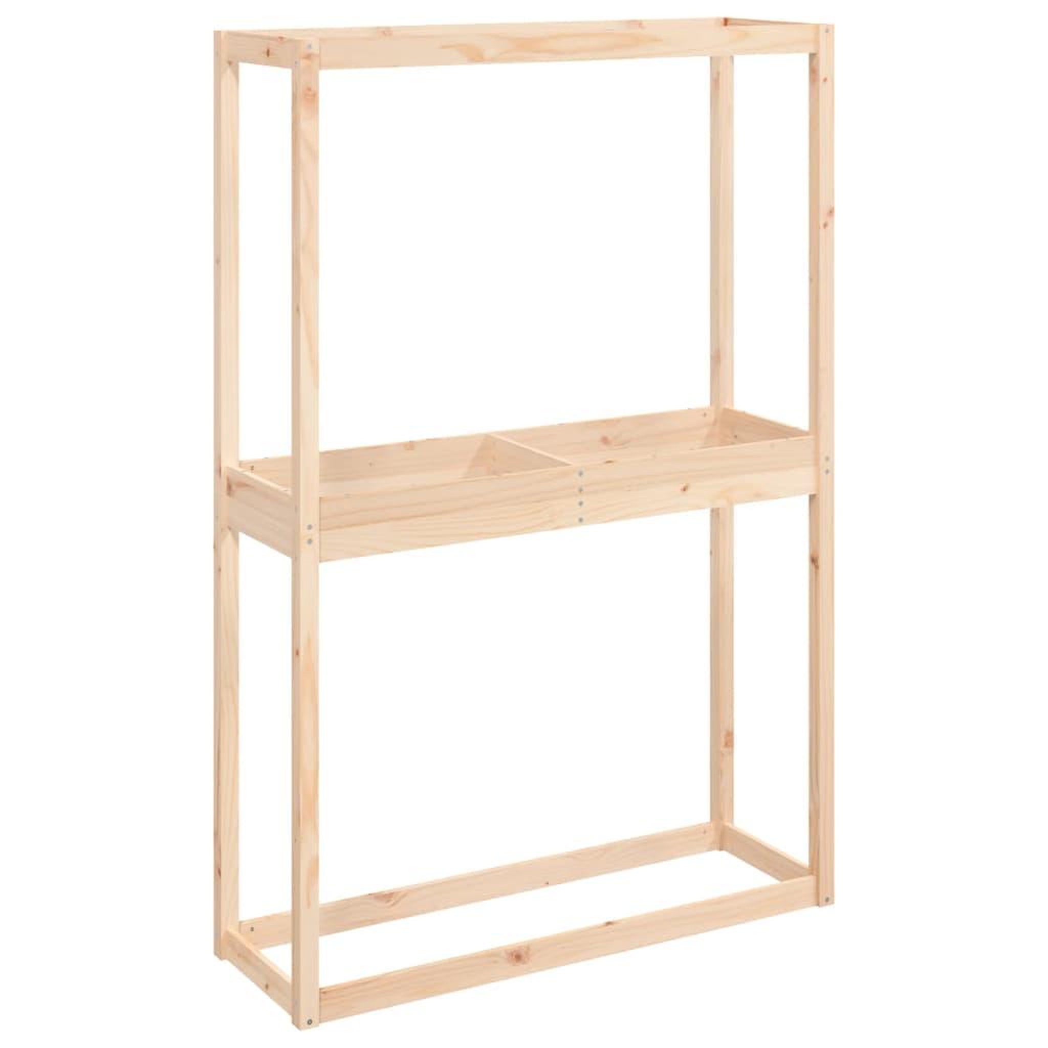 Voir la diapositive 2 : VIDAXL Porte-pneus 120x40x180 cm Bois de pin massif