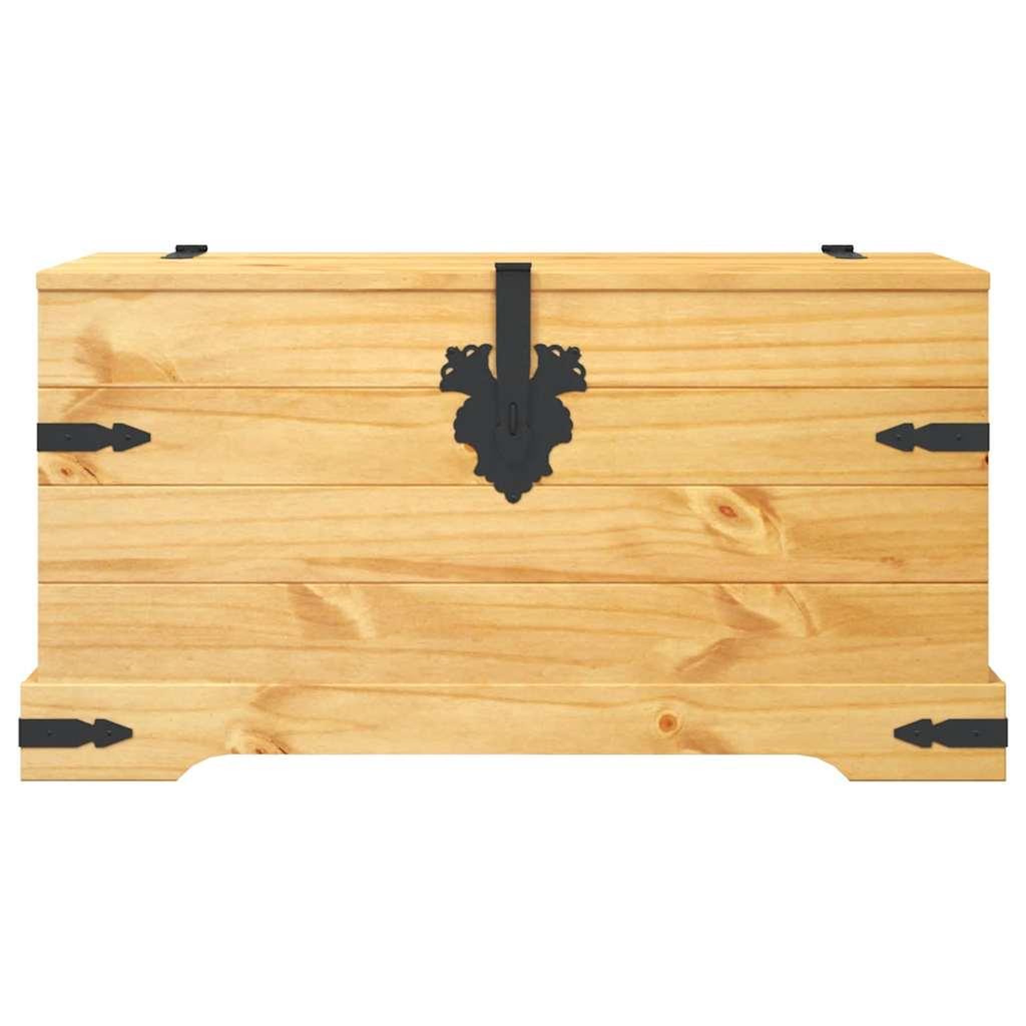 Voir la diapositive 4 : VIDAXL Coffre de rangement pin mexicain gamme  91x49,5x47 cm