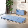 Voir la diapositive 3 : HOMCOM Tapis de gym yoga fitness pliable - poignée - revêtement synthétique - bleu