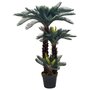 VIDAXL Plante artificielle avec pot Palmier Cycas Vert 125 cm