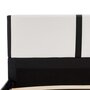 VIDAXL Cadre de lit Blanc et noir Similicuir 140 x 200 cm