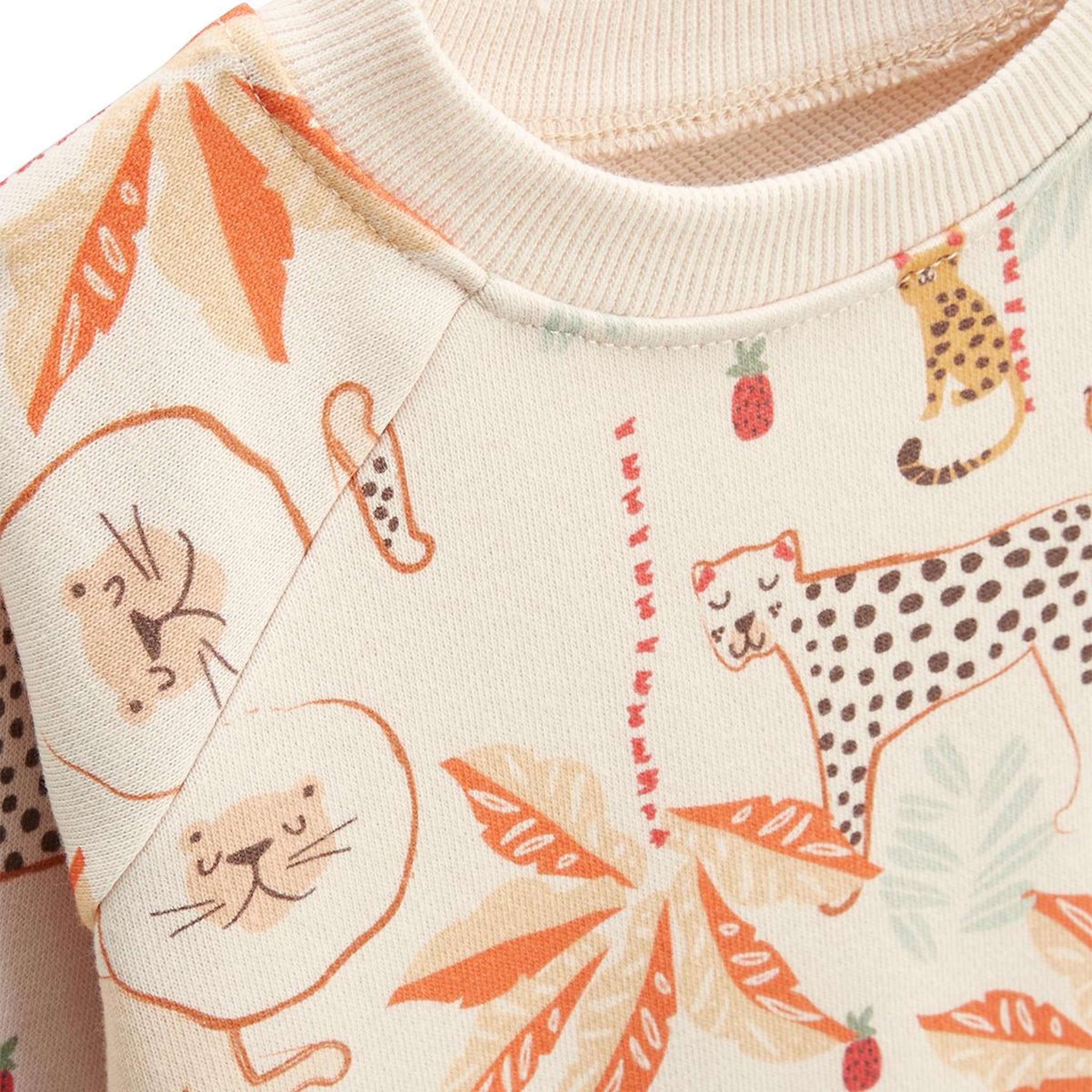 Voir la diapositive 3 : Petit Béguin Ensemble enfant sweat et pantalon en gaze de coton Tango