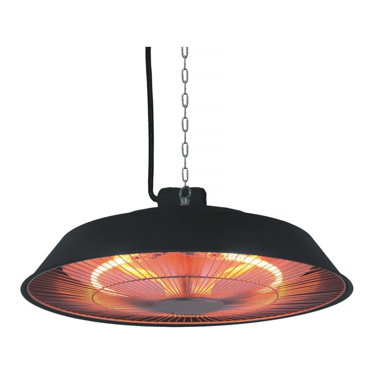 Habitat et Jardin Chauffage électrique suspendu - 1500W - Noir