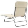 Voir la diapositive 6 : VIDAXL Chaises longues pliables lot de 2 crème textilène et acier